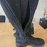 knee high black boots Image 3