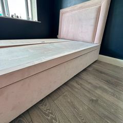 double bed with ottoman storage