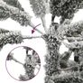 Artificial Hinged Christmas Tree with Flocked Snow 150 cm Image 2