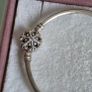 Pandora moments bangle sparkly snowflake claps in good condition small size Image 4