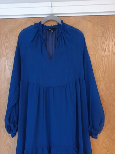 New Look Royal blue Dress with Underslip. S. 12.