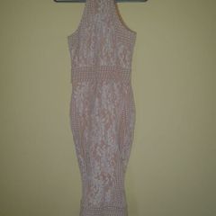 white/beige dress