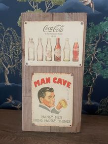 large rustic bar sign