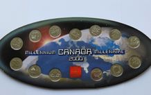Canada Millennium 2000 Mint Set 12 x 25 cent coins + medal