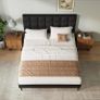 King Bed Frame, Easy Assembly, Sturdy Wooden Slat Support Image 3