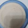 Vintage Studio Pottery Chamberstick Candle Holder, Mottled Blue & Green Glaze Image 4