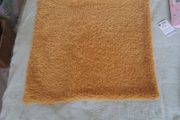 mustard fluffy cushion cover