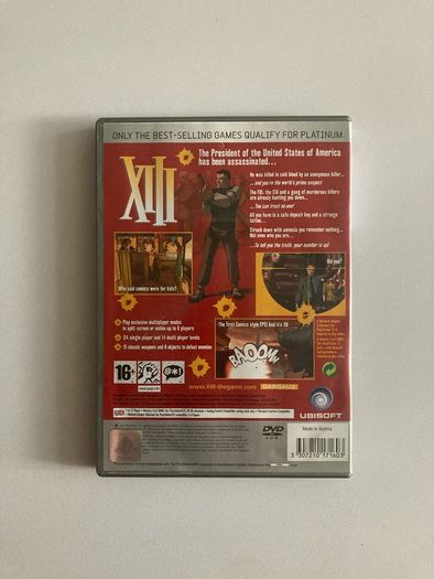 XIII PS2 Platinum Complete with Manual Tested