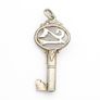 Vintage Sterling Silver 21st birthday Lucky Key Charm Image 4