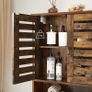 Wall cabinet with 2 doors vintage brown FREE DELIVERY Image 3