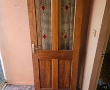 teak door