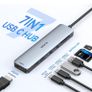 USB C Hub HDMI Adapter for MacBook Pro/Air, MOKiN 7 IN 1 USB C Dongle Mac Adapter with HDMI, USB C Data Port,100W PD,SD/TF and 2 USB 3.0 for Dell/Lenovo/Thinkpad Image 2