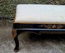 Antique chinoiserie window seat