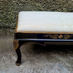Antique chinoiserie window seat