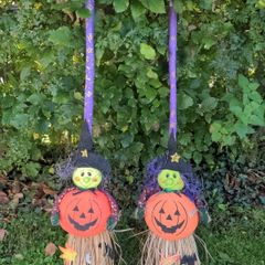 Two witch brooms