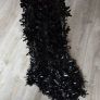 Black decorating tinsel, 23 meters Image 2