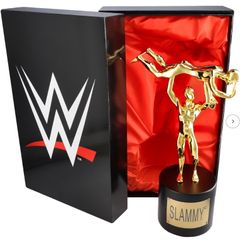 TWO Official WWE Slammy Award Replica Statues (Brand New Factory Sealed)