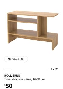 Ikea "Holmerud" Side table/ media table