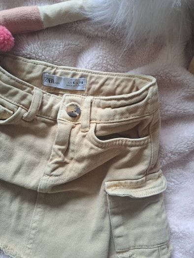 Zara safari denim skirt 4-5