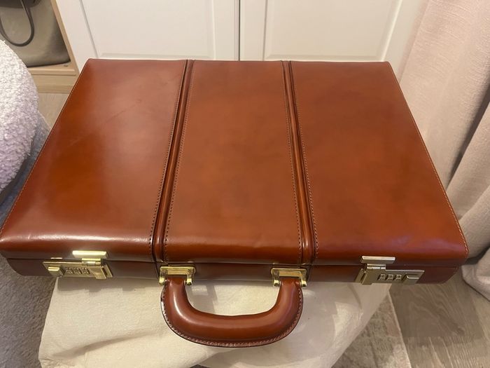 Pratesi leather suitcase