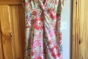 Sandwich Ladies multicolor Cotton beach dress Eu40 Uk 14 includes postage