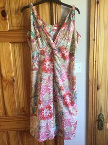 Sandwich Ladies multicolor Cotton beach dress Eu40 Uk 14 includes postage