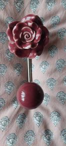 Ceramic flower hook