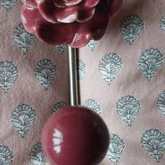 Ceramic flower hook