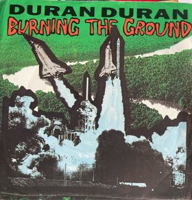 Duran Duran Burning the ground rare picture sleeve vinyl record single in vg+ condition