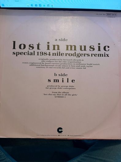 Sister Sledge Lost in Music Special 1984 Nile Rodgers Remix