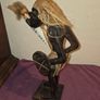 Carved African Warrior Statue Image 5