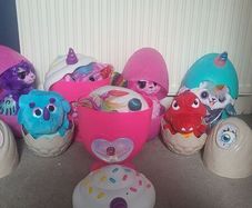 Hatchimals and Rainbocorns and dinosaurs