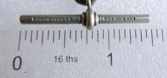 Victorian Albert  Solid Silver Albert Watch Chain "N.G.R.CO.REG" Birmingham or Chester. length 12" - 41,9g