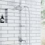 Victorian thermostatic rainfall shower chrome Image 2