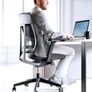 Luxury Ergonomic Mesh High Back Xenon Office Chair Image 2
