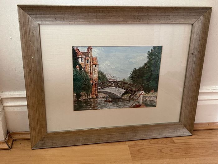 Irish artist Valerie Weir print, Cambridge view