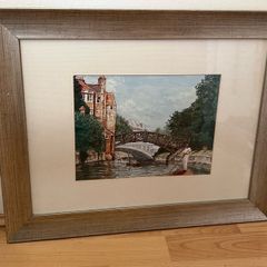 Irish artist Valerie Weir print, Cambridge view