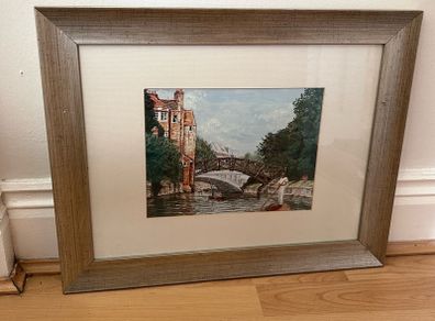 Irish artist Valerie Weir print, Cambridge view
