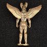 Horned god , wiccan,. Solid brass. Image 2