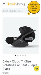 Baby car seat and isofix base brand new
