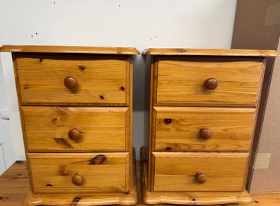 2 solid pine lockers