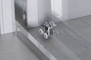 Zarya Chrome Sliding Shower Door