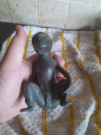 old bronze monkey