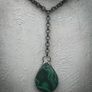 Malachite Crystal on a Belcher Chain Necklace Image 3