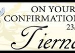 Personalised Confirmation Day Party Banner Poster
