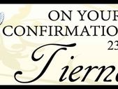 Personalised Confirmation Day Party Banner Poster