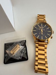 Nixon Sentry Chrono Gold Blue Sunray