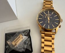 Nixon Sentry Chrono Gold Blue Sunray