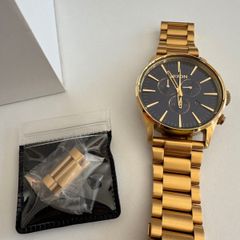 Nixon Sentry Chrono Gold Blue Sunray