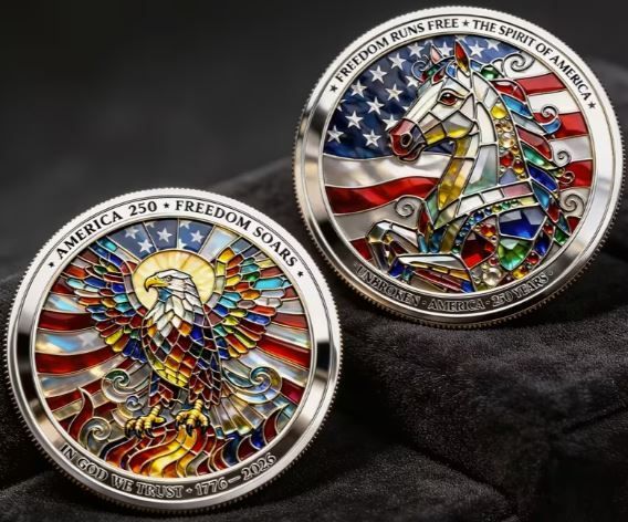 Commemorative Coin 250Th Anniversary USA Independence Day, New.